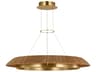 Visual Comfort Modern Noa 1-Light Hand Rubbed Antique Brass Natural Pendant