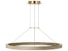 Visual Comfort Modern Ashok 1-Light Hand Rubbed Antique Brass Round Pendant