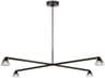 Visual Comfort Modern Midrand 4-Light Bronze Geometric Chandelier