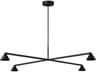 Visual Comfort Modern Midrand 4-Light Nightshade Black Geometric Chandelier