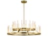 Visual Comfort Modern Sagrada 36-Light Brass Tiered Chandelier