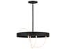 Visual Comfort Modern Uneri 2-Light Nightshade Black Pendant
