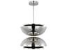 Visual Comfort Modern Shanti 2-Light Polished Nickel Dome Pendant