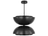 Visual Comfort Modern Shanti 2-Light Dark Bronze Black Dome Pendant