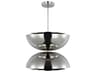 Visual Comfort Modern Shanti 2-Light Polished Nickel Dome Pendant