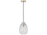 Visual Comfort Modern Alina 1-Light Natural Brass Mini Pendant