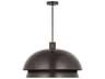 Visual Comfort Modern Shanti 2-Light Dark Bronze Dome Pendant