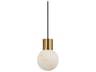Visual Comfort Modern Mina 1-Light Hand Rubbed Antique Brass Mini Pendant