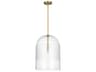 Visual Comfort Modern Leano 1-Light Brass Pendant