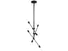 Visual Comfort Studio Axis 6-Light Midnight Black Chandelier
