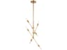 Visual Comfort Studio Axis 6-Light Satin Brass Chandelier