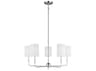 Visual Comfort Studio Foxdale 5-Light Brushed Nickel Chandelier