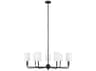 Visual Comfort Studio Foxdale 9-Light Midnight Black Candelabra Chandelier