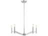 Visual Comfort Studio Vector 5-Light Chrome Candelabra Chandelier