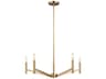 Visual Comfort Studio Vector 5-Light Satin Brass Candelabra Chandelier