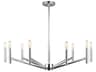 Visual Comfort Studio Vector 9-Light Chrome Candelabra Chandelier
