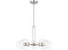 Visual Comfort Studio Codyn 5-Light Brushed Nickel Globe Chandelier