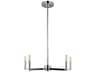Visual Comfort Studio Fullton 5-Light Chrome Candelabra Chandelier