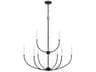Visual Comfort Studio Greenwich 9-Light Midnight Black Candelabra Chandelier