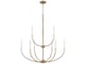 Visual Comfort Studio Greenwich 9-Light Satin Brass Candelabra Chandelier