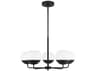 Visual Comfort Studio Alvin 5-Light Midnight Black Globe Chandelier