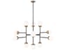Visual Comfort Studio Cafe 12-Light Satin Brass Globe Chandelier