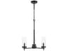 Visual Comfort Studio Zire 3-Light Midnight Black Candelabra Cylinder Chandelier