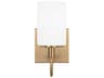 Visual Comfort Studio Oak Moore 1-Light Satin Brass Wall Sconce