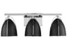 Visual Comfort Studio Norman 3-Light Chrome Vanity Light