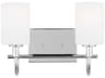 Visual Comfort Studio Oak Moore 2-Light Chrome Vanity Light