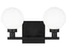 Visual Comfort Studio Clybourn 2-Light Midnight Black Vanity Light