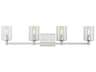 Visual Comfort Studio Fullton 4-Light Chrome Vanity Light