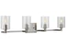 Visual Comfort Studio Fullton 4-Light Brushed Nickel Vanity Light