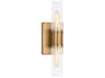 Visual Comfort Studio Keaton 2-Light Satin Brass Vanity Light