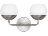 Visual Comfort Studio Alvin 2-Light Brushed Nickel Vanity Light