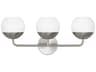Visual Comfort Studio Alvin 3-Light Brushed Nickel Vanity Light