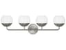 Visual Comfort Studio Alvin 4-Light Brushed Nickel Vanity Light