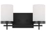 Visual Comfort Studio Zire 2-Light Midnight Black Vanity Light