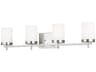 Visual Comfort Studio Zire 4-Light Brushed Nickel Vanity Light