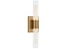 Visual Comfort Studio Keaton 2-Light Satin Brass Vanity Light