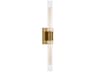 Visual Comfort Studio Keaton 2-Light Satin Brass Vanity Light