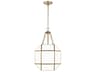 Visual Comfort Studio Morrison 3-Light Satin Brass Lantern Pendant