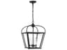 Visual Comfort Studio Charleston 4-Light Midnight Black Lantern Pendant