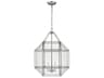 Visual Comfort Studio Morrison 3-Light Brushed Nickel Lantern Pendant