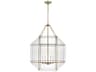 Visual Comfort Studio Morrison 4-Light Satin Brass Lantern Pendant
