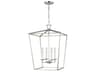 Visual Comfort Studio Dianna 4-Light Brushed Nickel Lantern Pendant