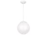 Visual Comfort Studio Leo 1-Light White Globe Mini Pendant