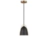 Visual Comfort Studio Norman 1-Light Satin Brass Mini Pendant