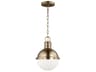 Visual Comfort Studio Hanks 1-Light Satin Brass Globe Mini Pendant