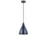 Visual Comfort Studio Oden 1-Light Navy Blue Mini Pendant